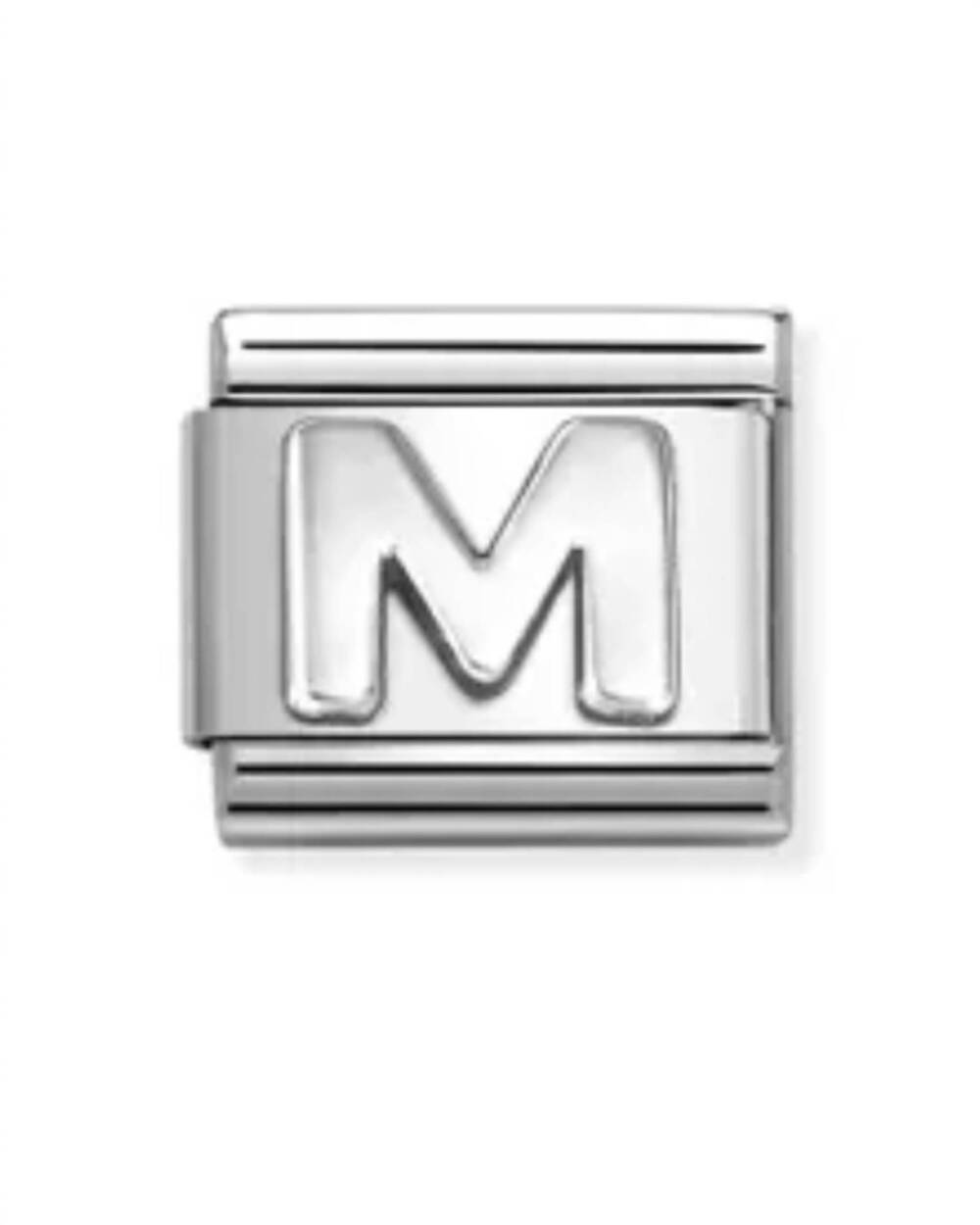 NEW NOMINATION composable classic letter links in m silver